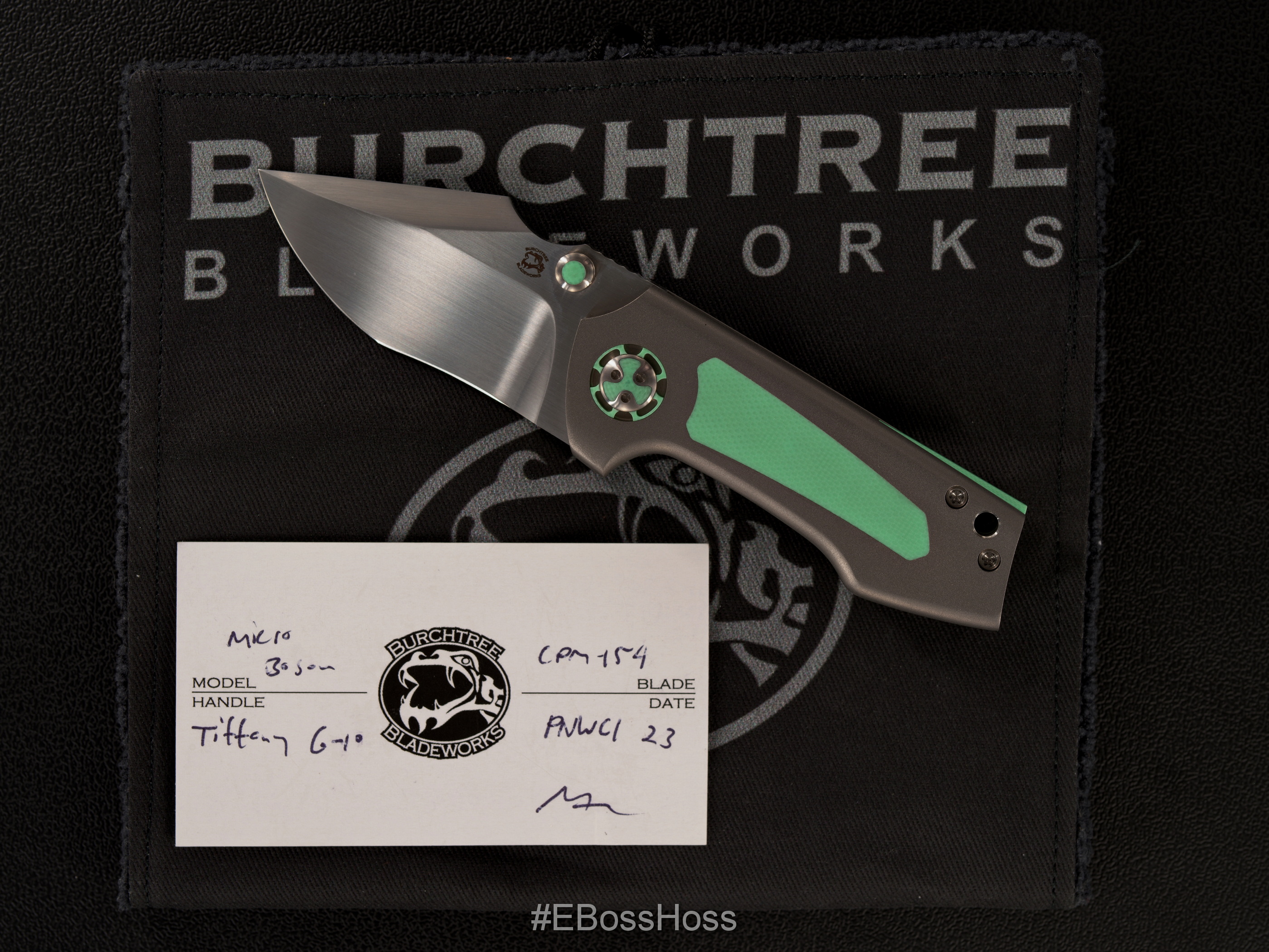 Michael Burch (Burchtree Bladeworks) Custom Deluxe Tiffany Boson