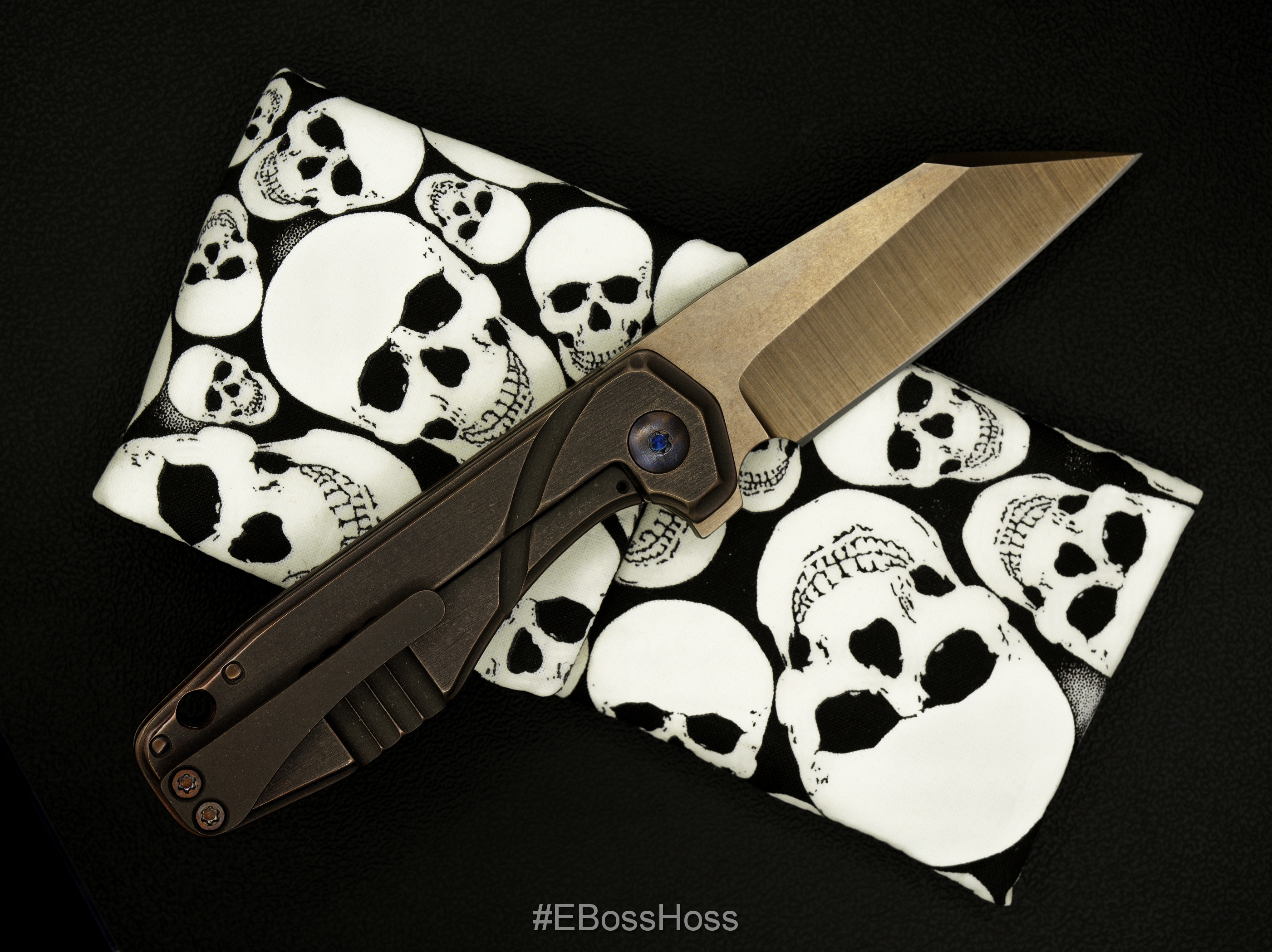 JB Stout Custom Silvera Smolboi Framelock Flipper