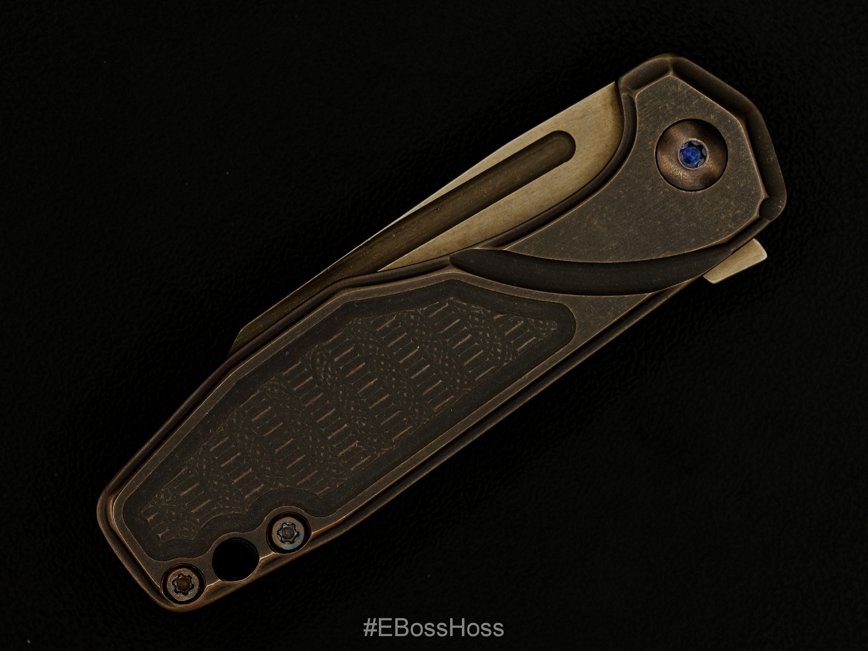 JB Stout Custom Silvera Smolboi Framelock Flipper