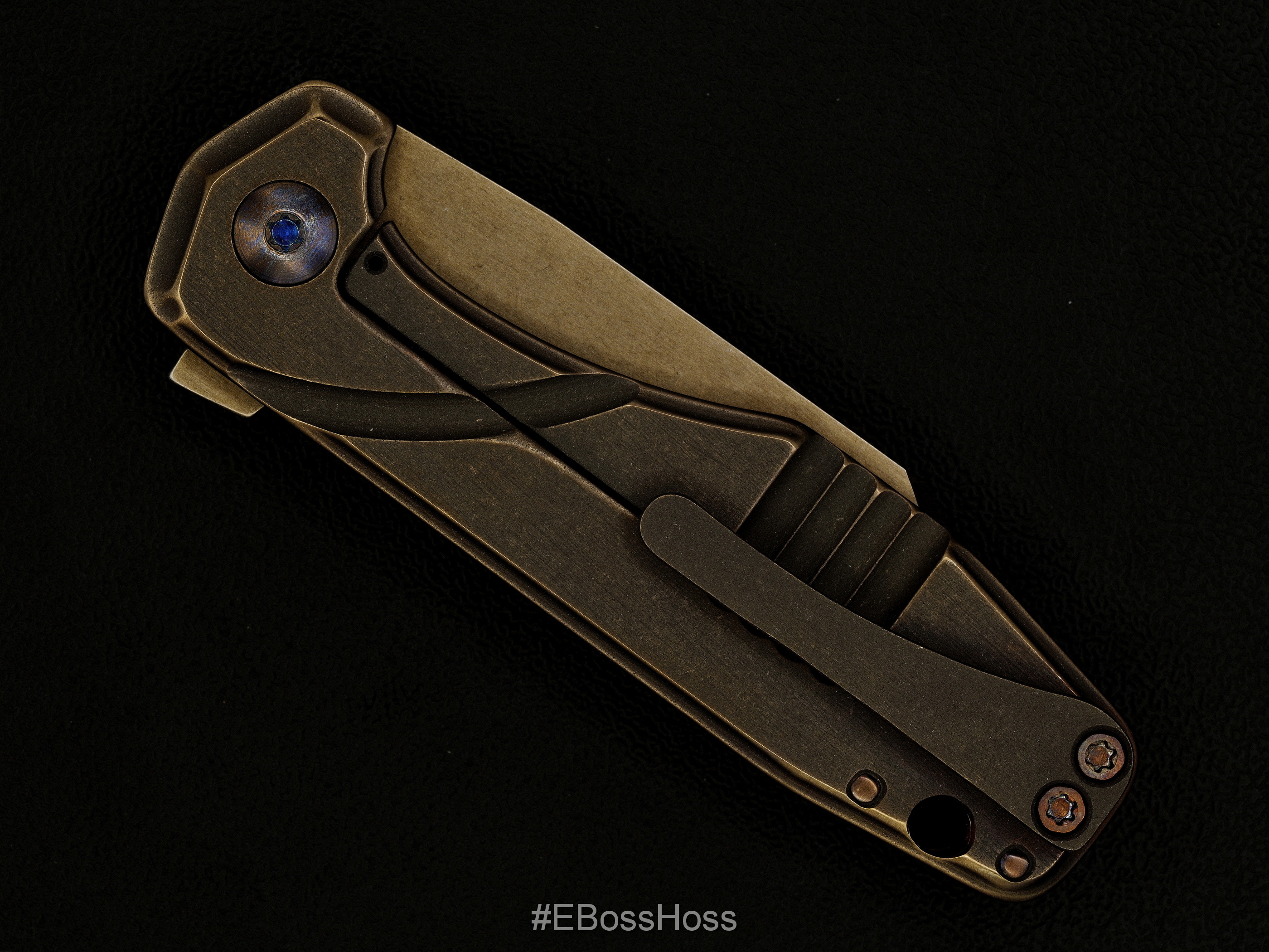 JB Stout Custom Silvera Smolboi Framelock Flipper