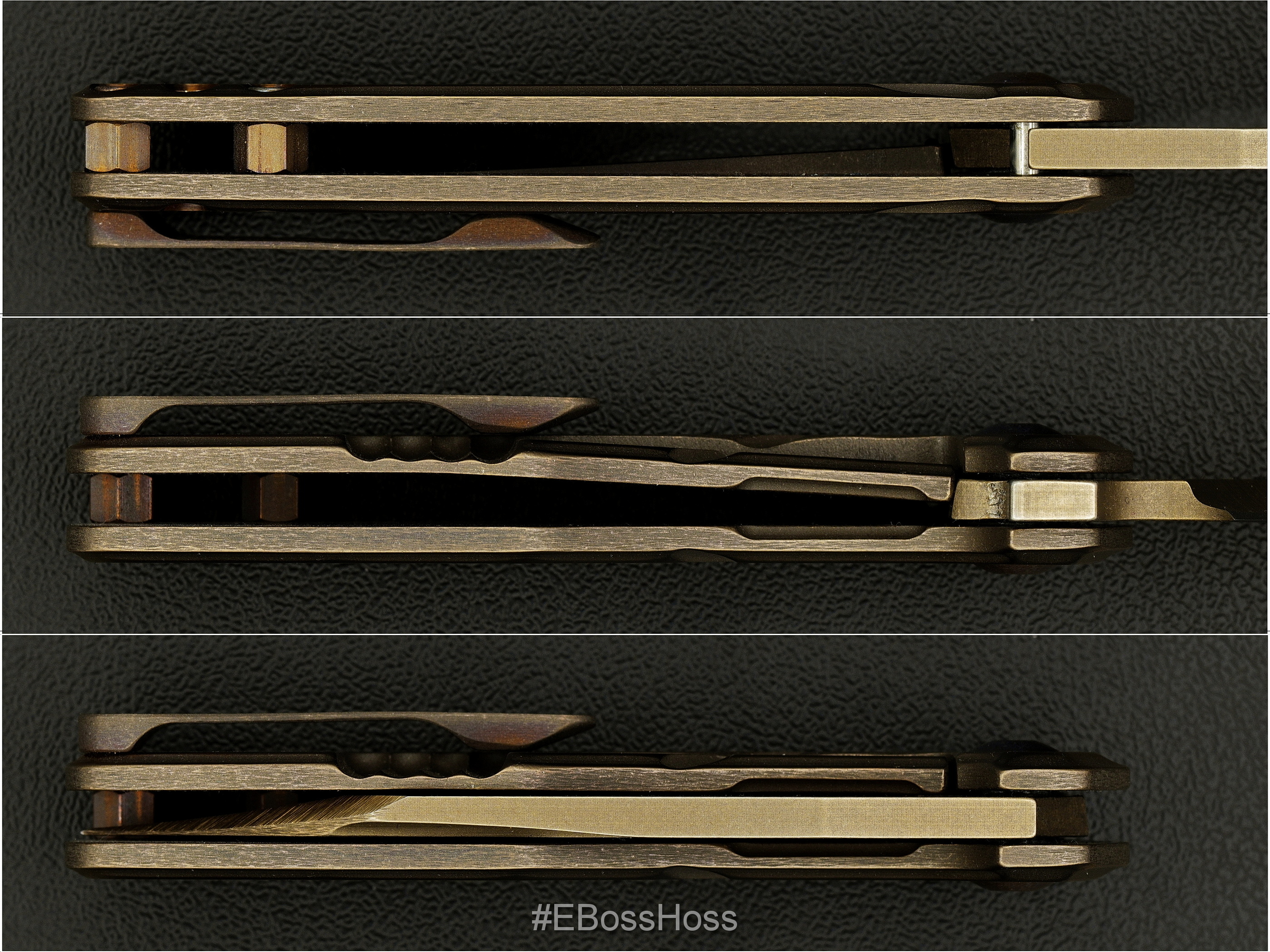 JB Stout Custom Silvera Smolboi Framelock Flipper