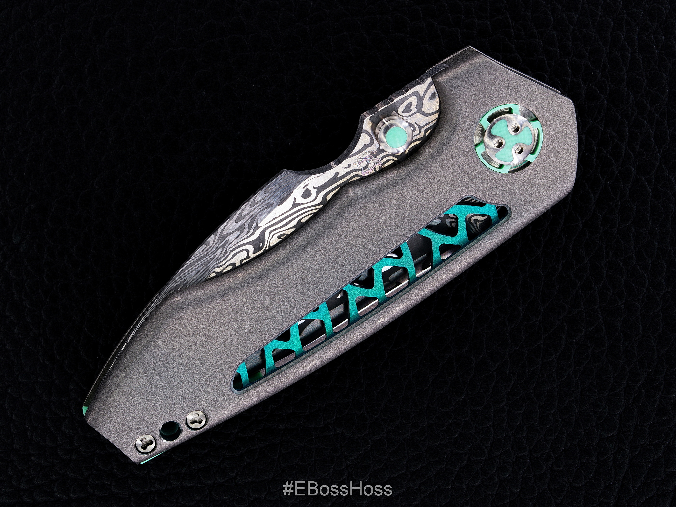 Michael Burch (Burchtree Bladeworks) Custom Vented Dromos Inset-Lock Flipper