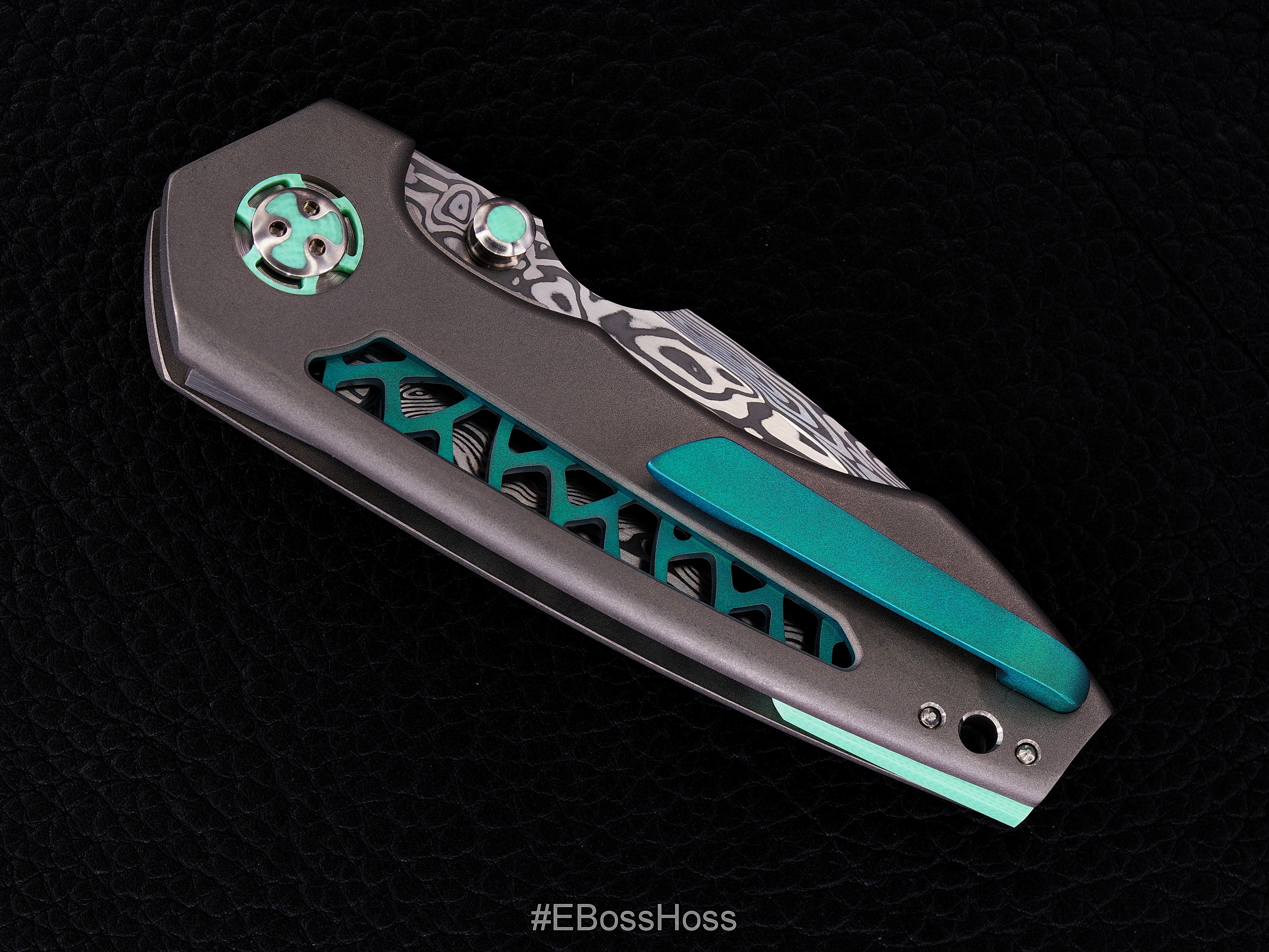 Michael Burch (Burchtree Bladeworks) Custom Vented Dromos Inset-Lock Flipper