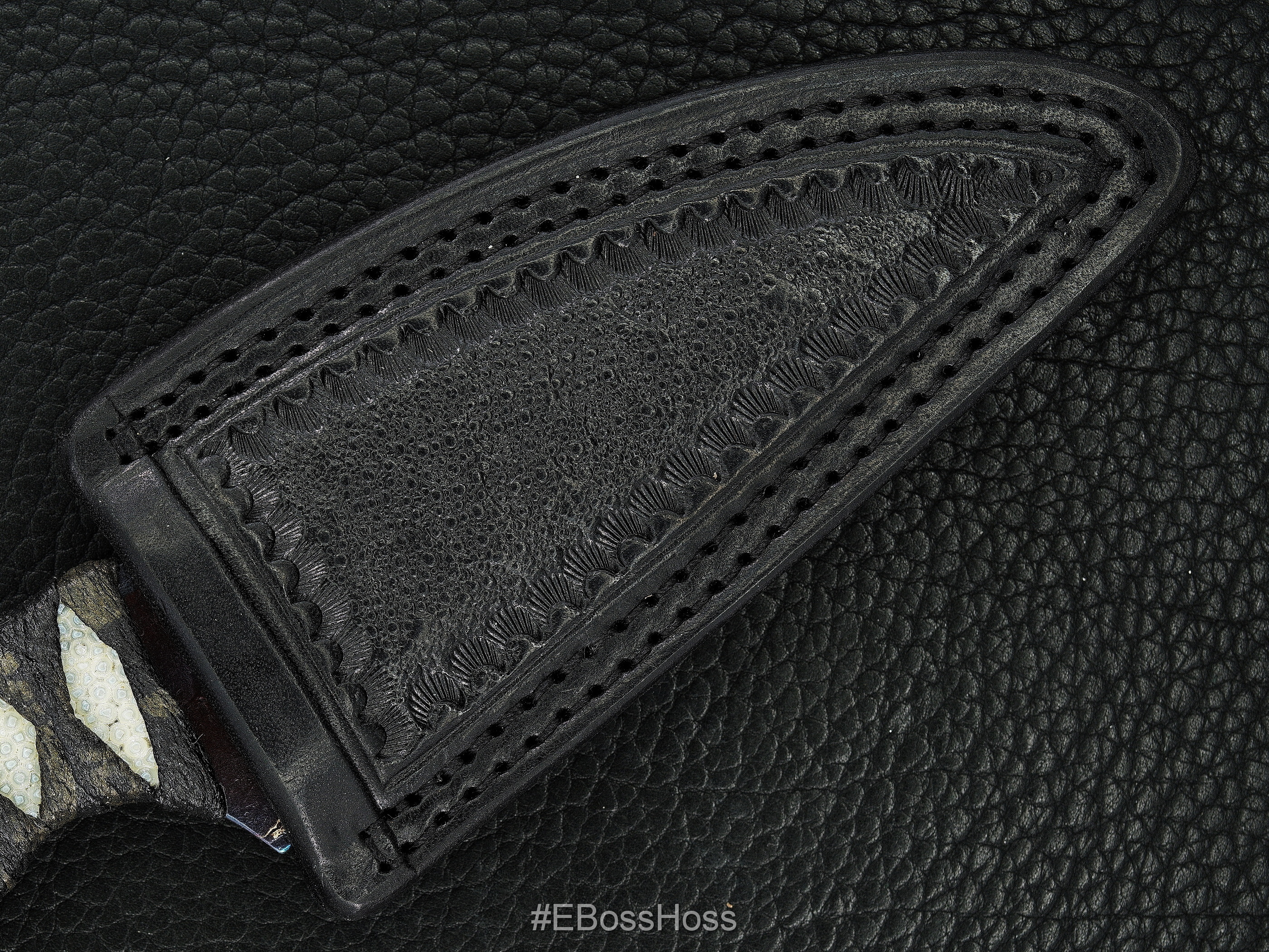 Mick Strider Custom Cobalt-Damascus Fixed Blade Collaboration