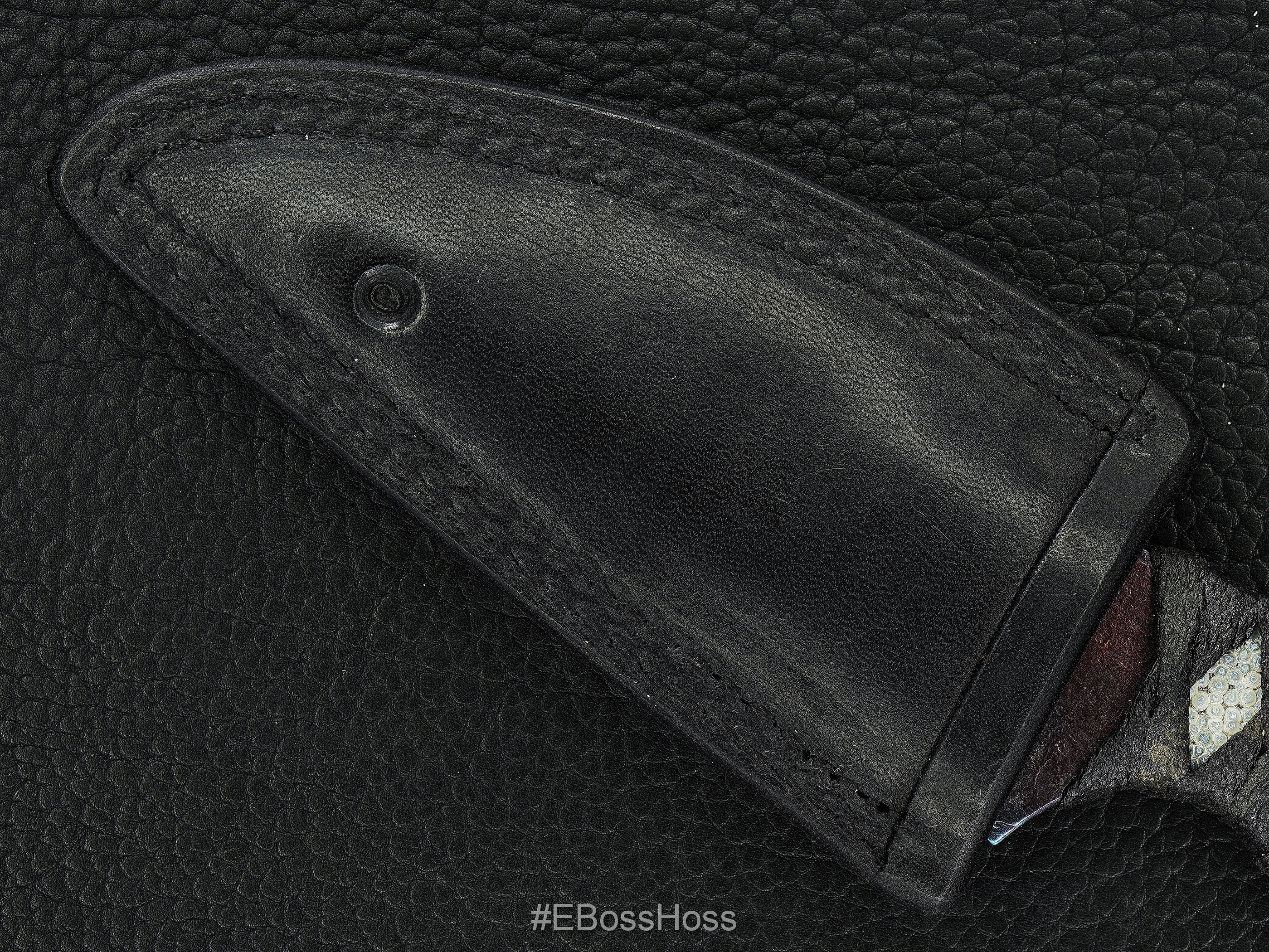 Mick Strider Custom Cobalt-Damascus Fixed Blade Collaboration