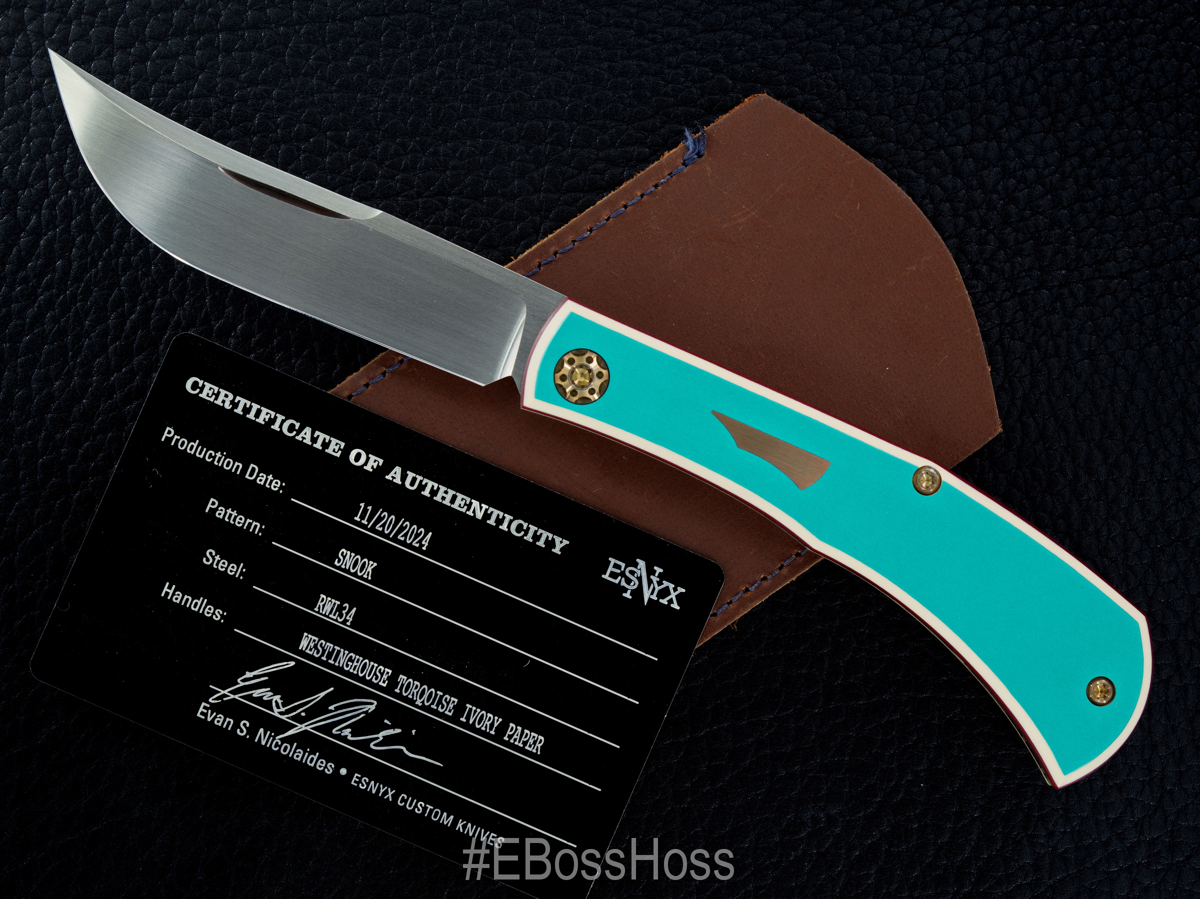 ESNYX Custom Snook Slipjoint by Evan Nicoliades