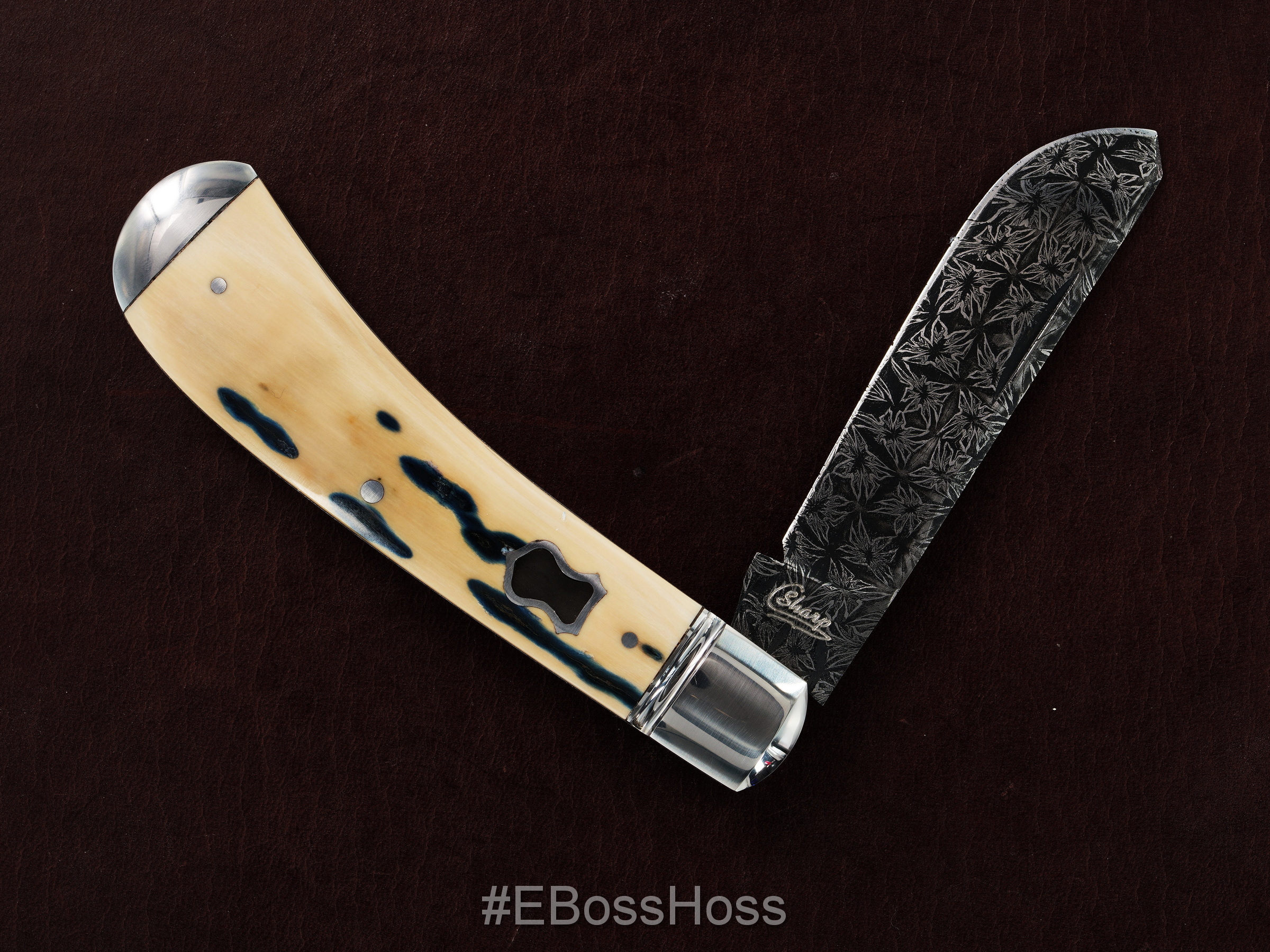 Chris Sharp (Oxford Forge) Custom Single Blade Trapper Slip Joint