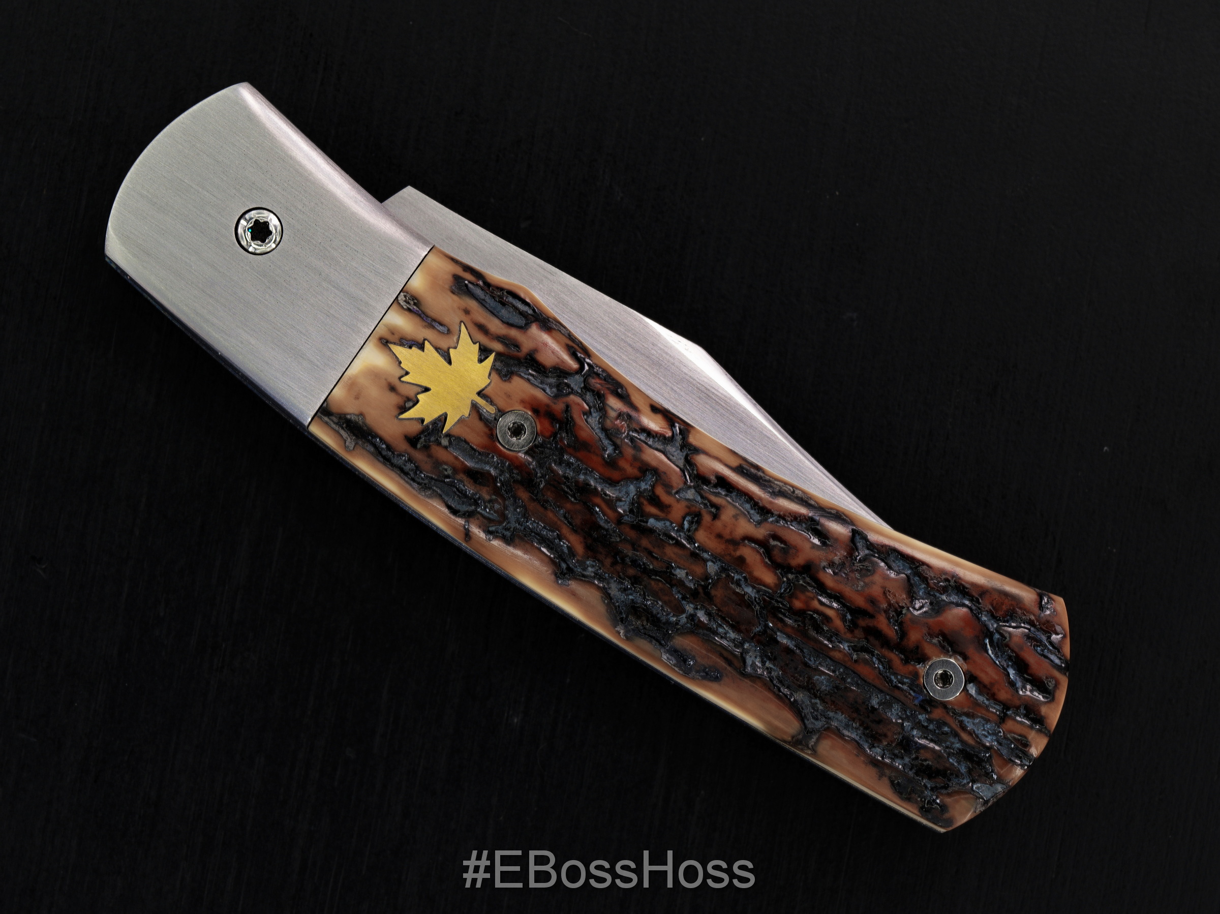 Jean-Pierre Potvin Custom Stag Slip Joint Knife - #1