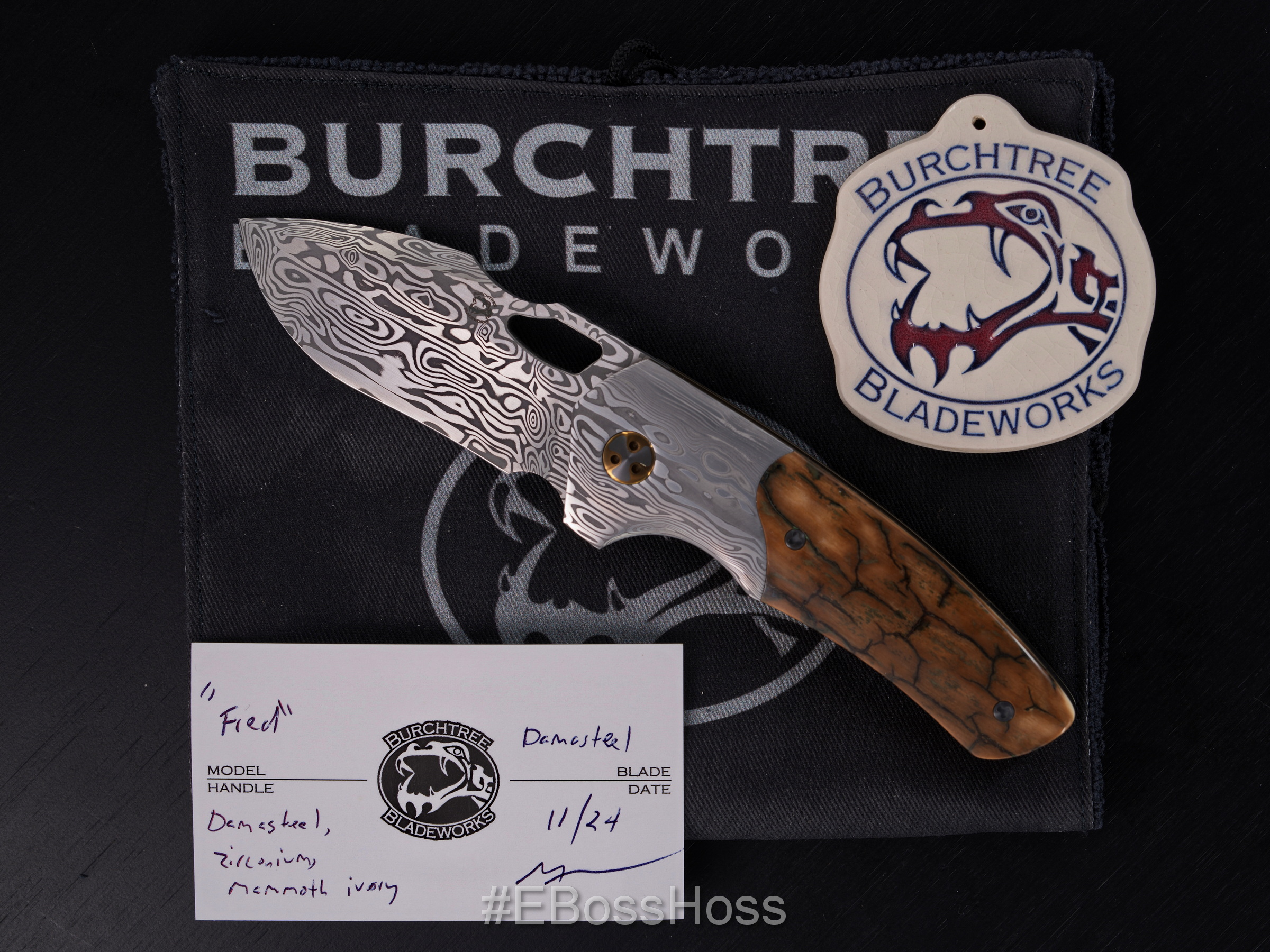 Michael Burch (BurchTree Bladeworks) Custom ""FANCY FRED"" Knife