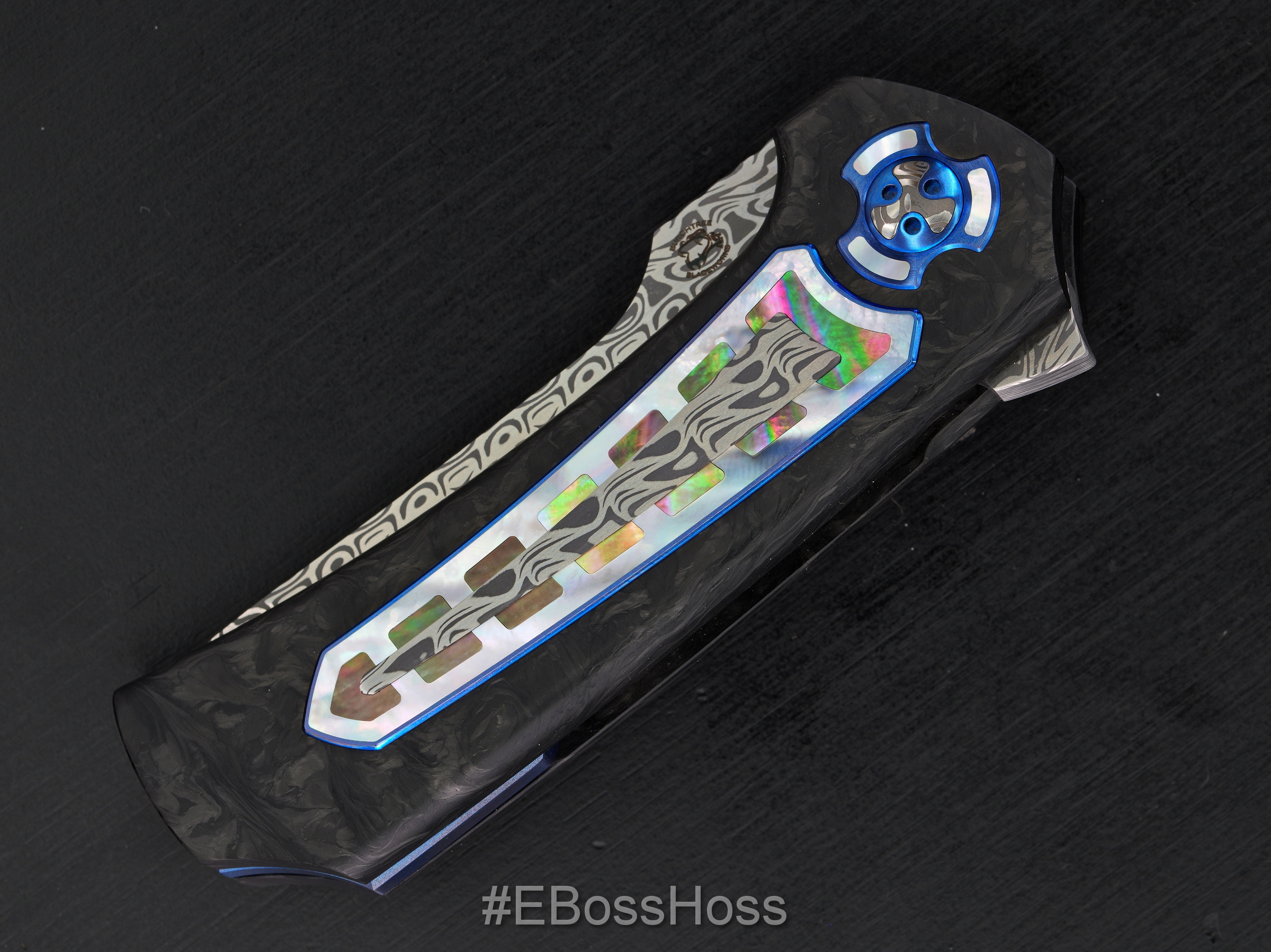 Michael Burch Custom Very Deluxe Multi-layer Tanto Flipper