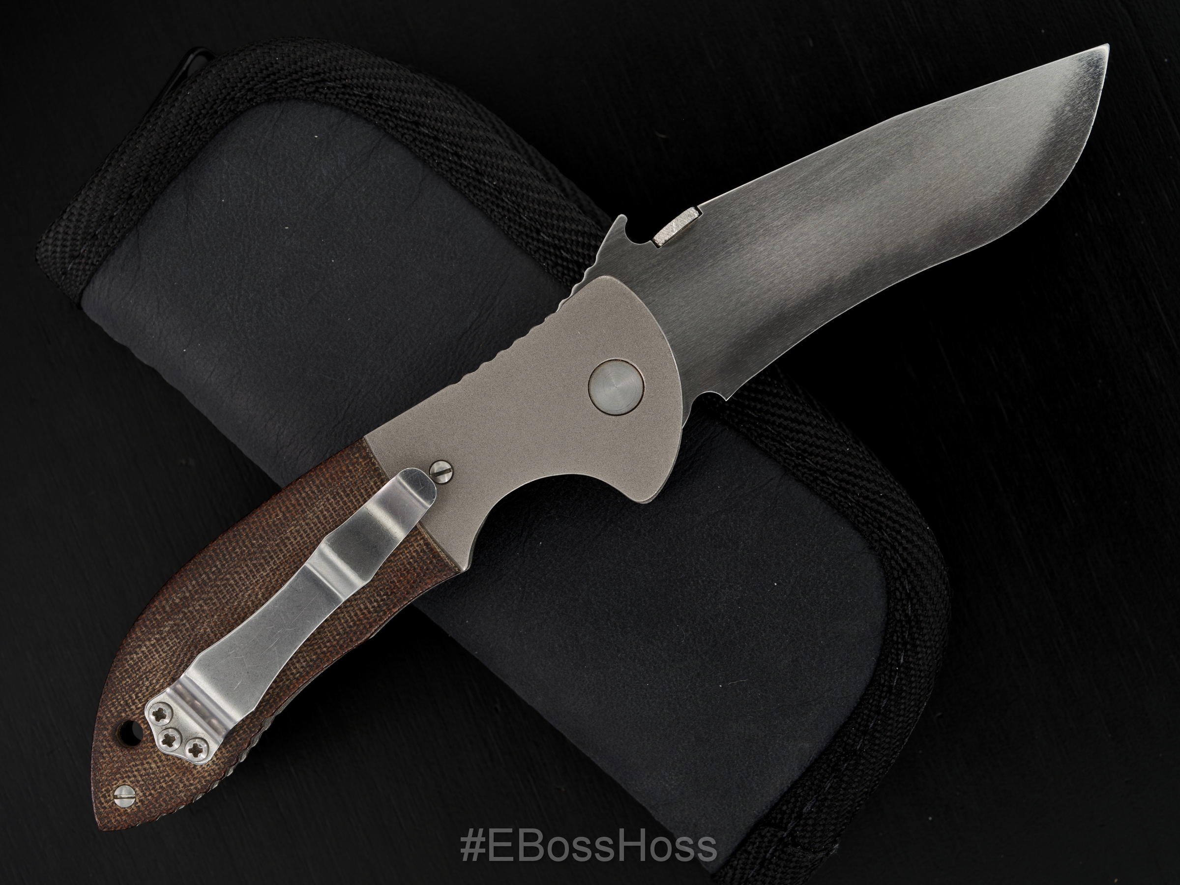 Ernie Emerson Custom Bolstered Chisel-ground ES1-M ''Mini''