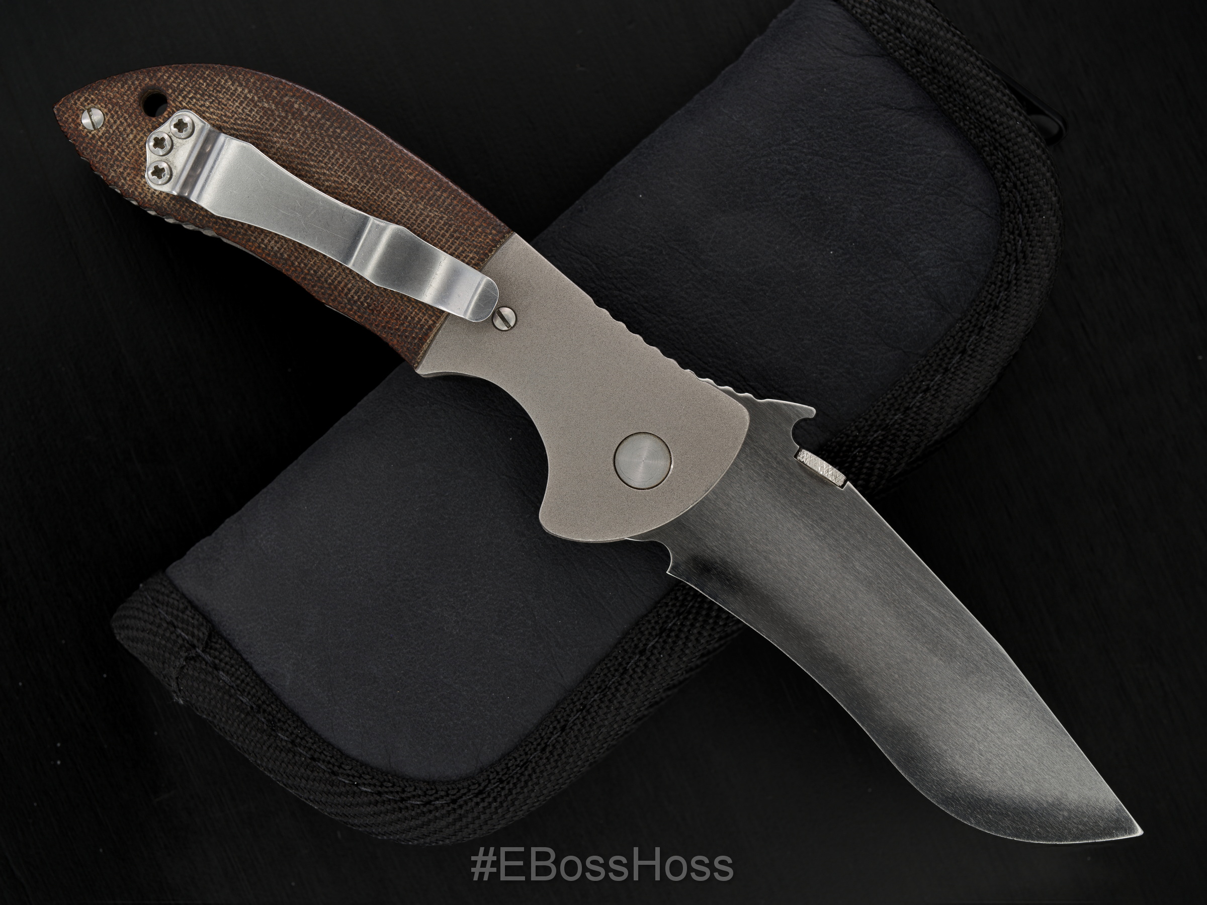 Ernie Emerson Custom Bolstered Chisel-ground ES1-M ''Mini''