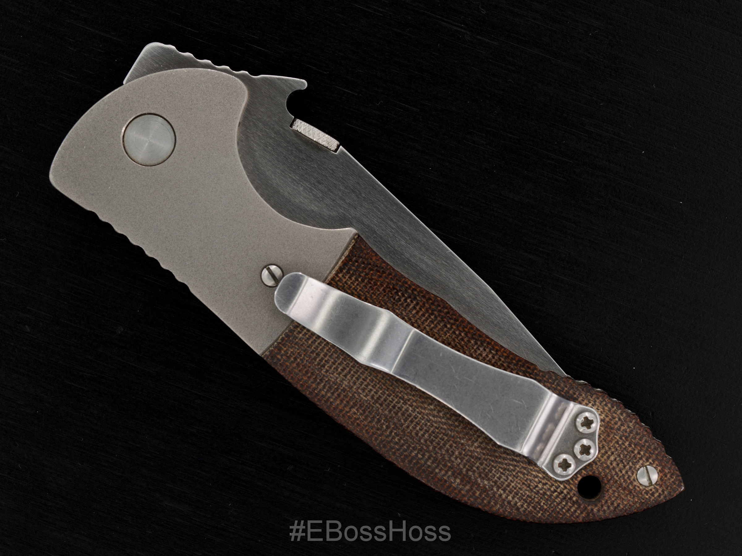 Ernie Emerson Custom Bolstered Chisel-ground ES1-M ''Mini''