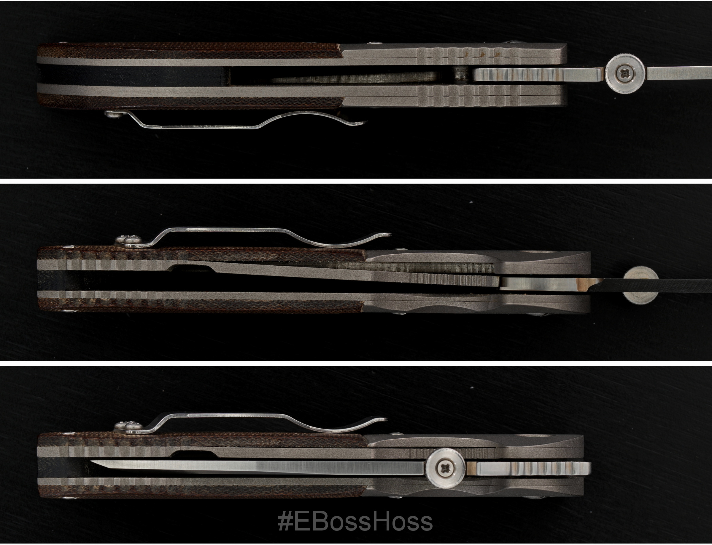 Ernie Emerson Custom Bolstered Chisel-ground ES1-M ''Mini''