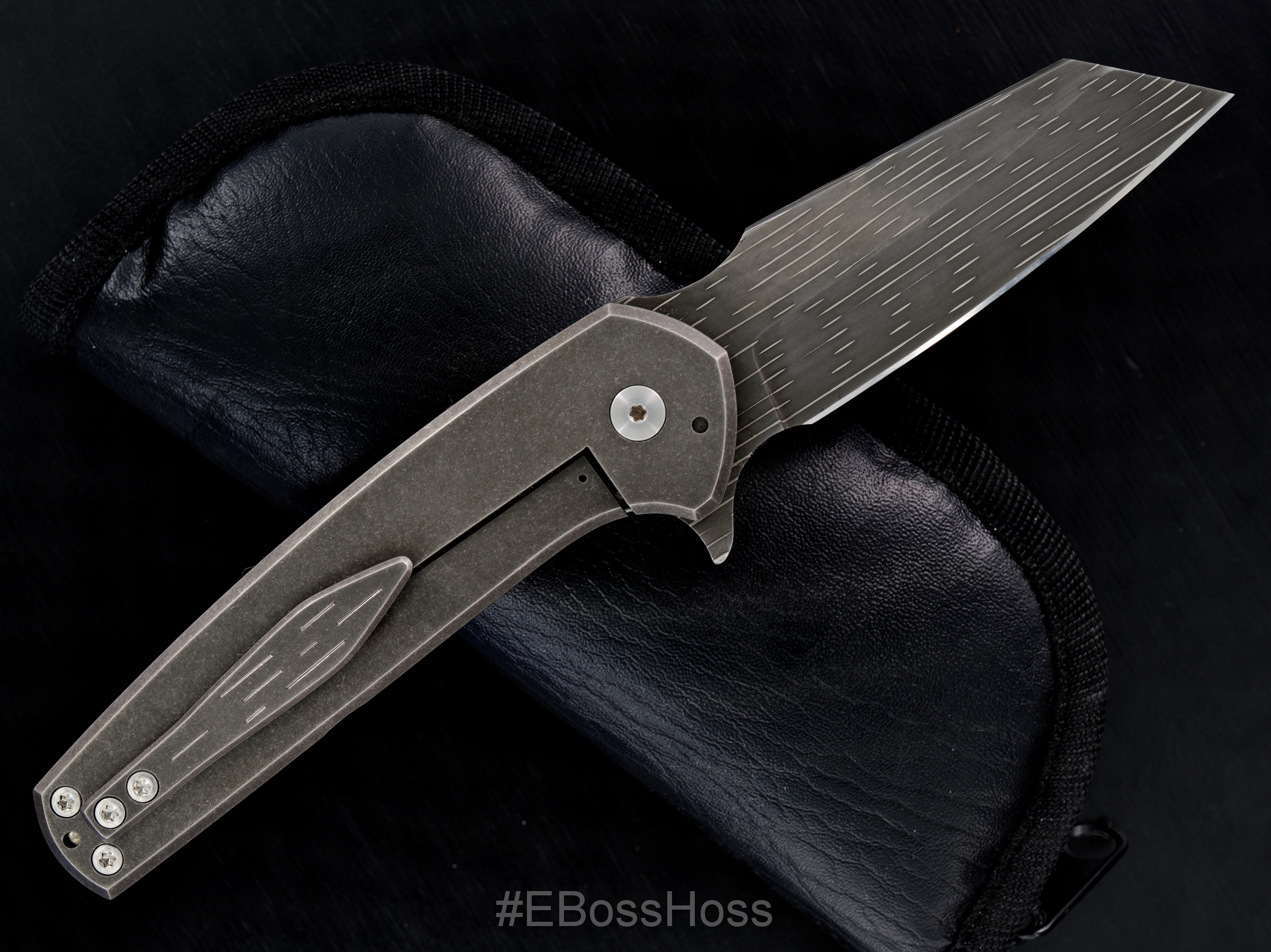 Brad Blount (JBB Knives) Custom Fuse Framelock Flipper