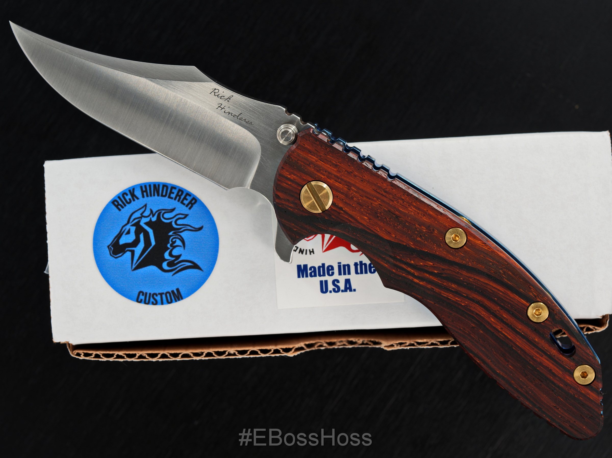 Rick Hinderer Custom XM-18 Bowie Flipper