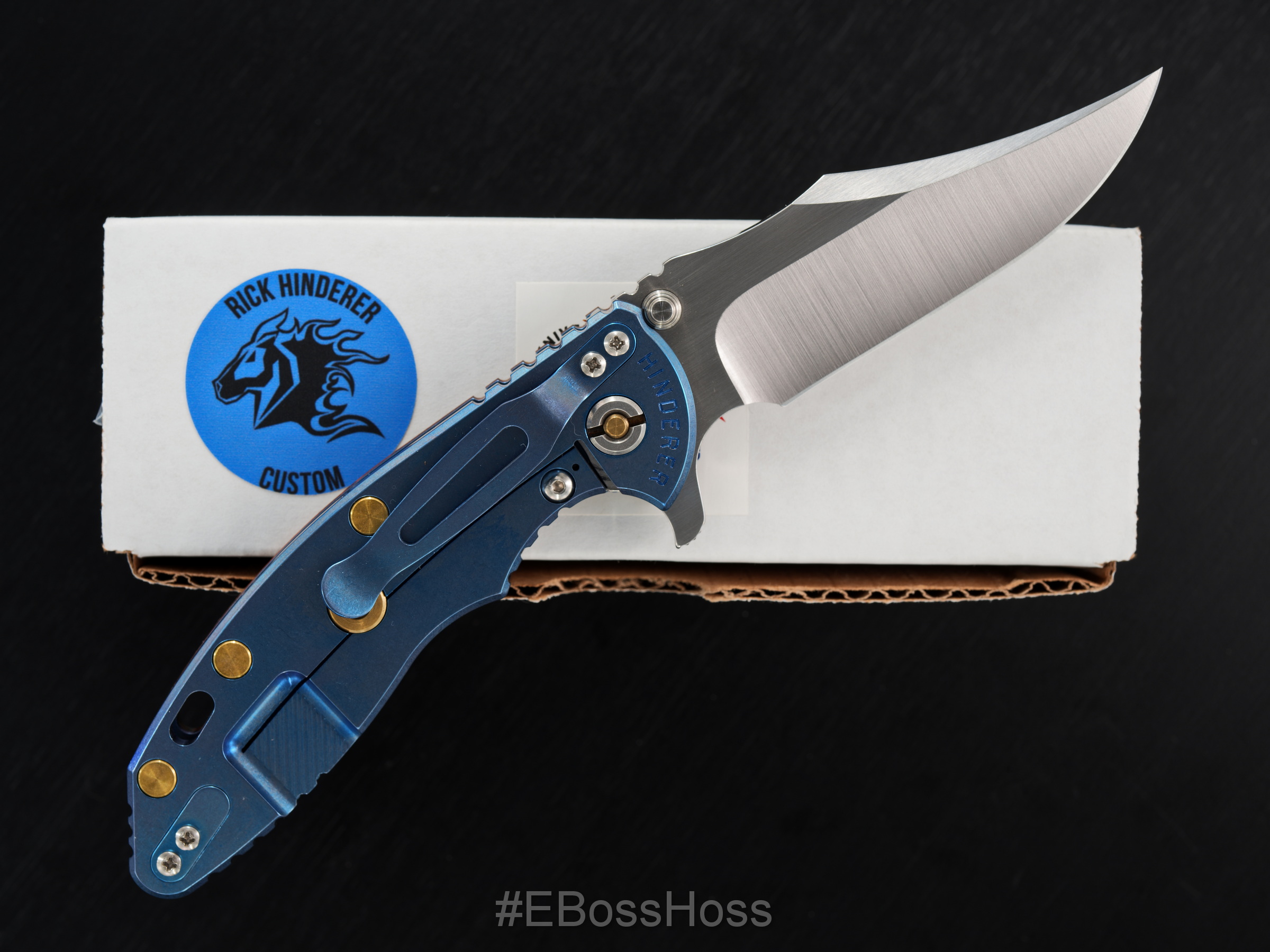 Rick Hinderer Custom XM-18 Bowie Flipper