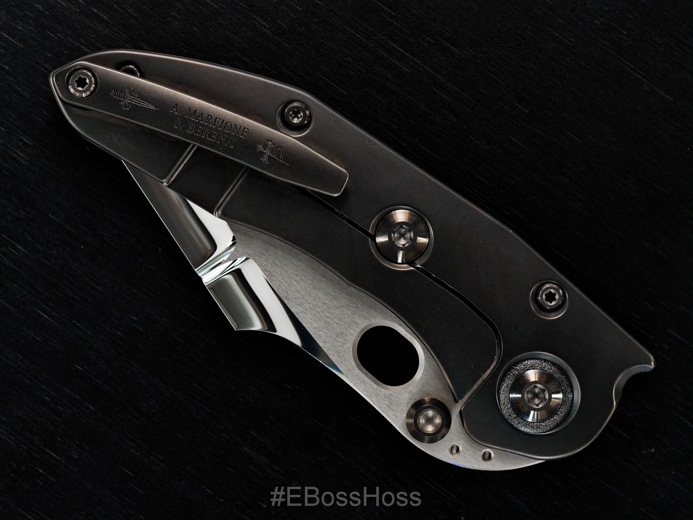 Marfione Custom Knives / Borka Blades Custom Stitch Darkstar Collaboration