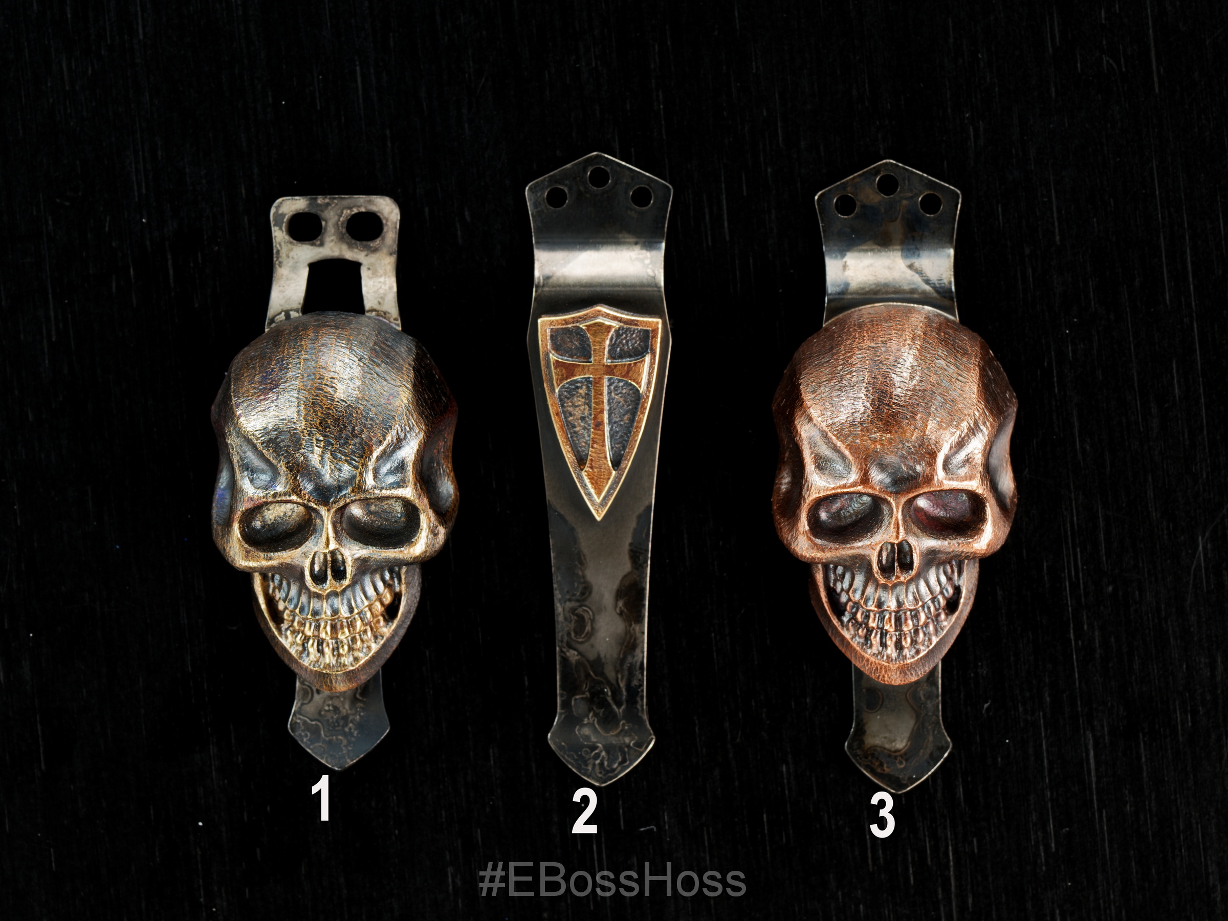 Steel Flame Pocket Clips