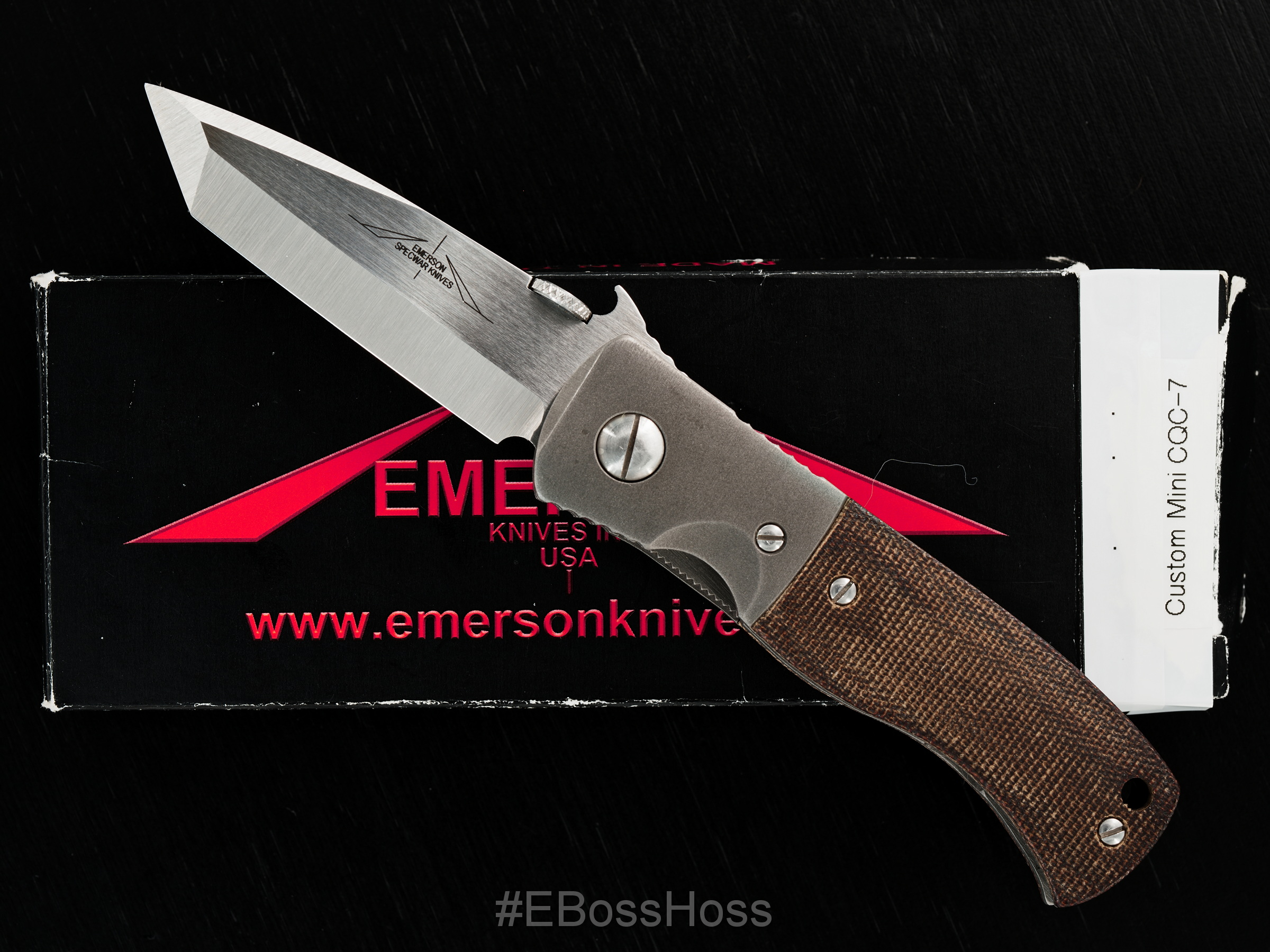 Ernie Emerson Custom Mini-CQC-7 Waved