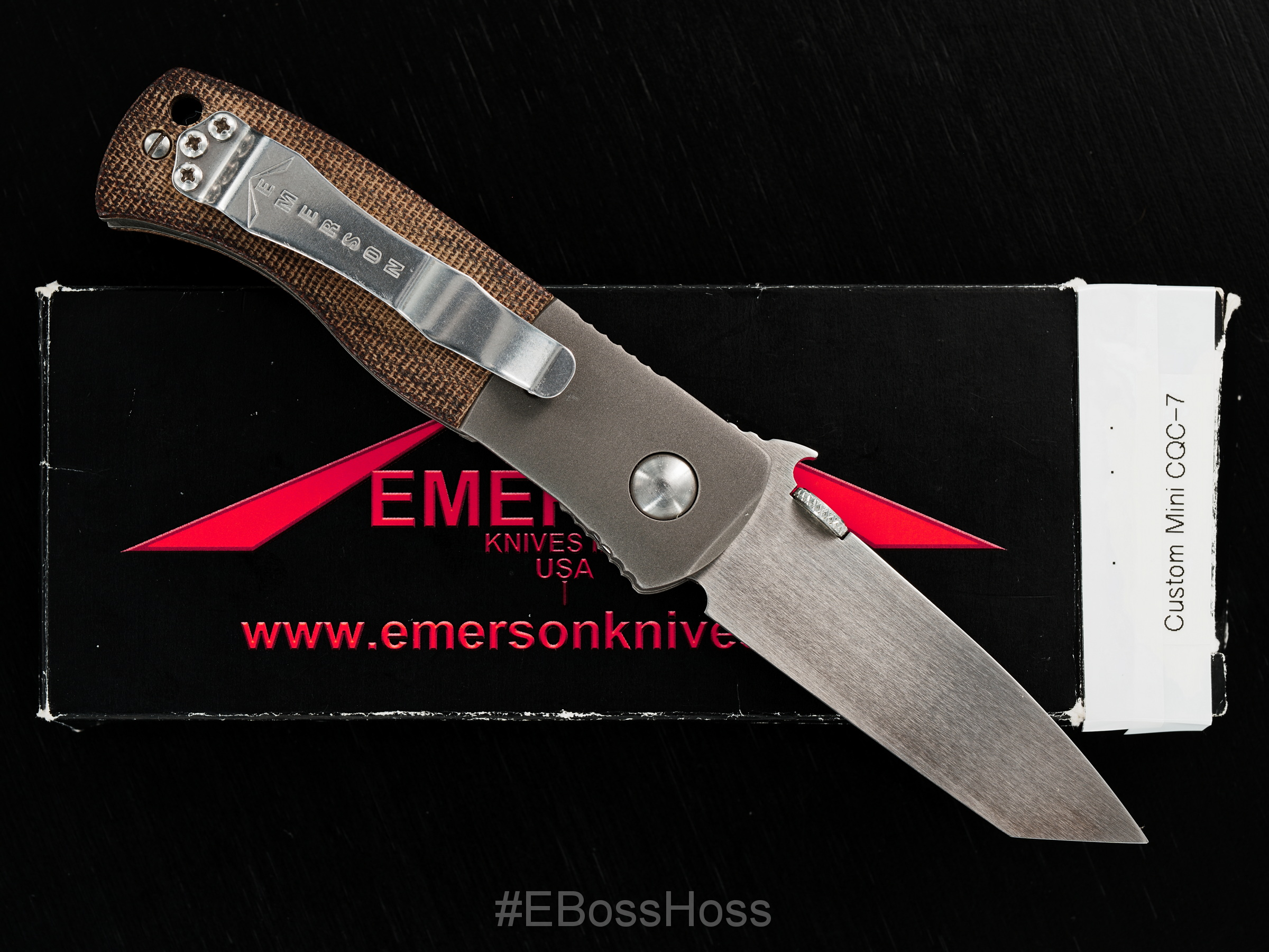 Ernie Emerson Custom Mini-CQC-7 Waved