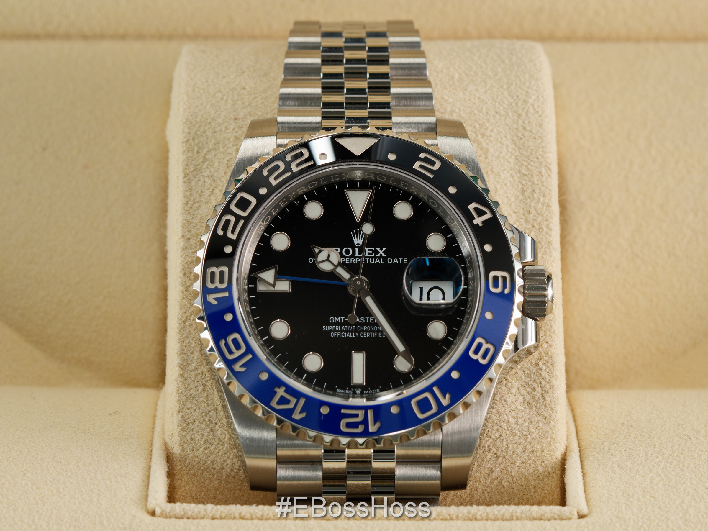 Rolex GMT Master II Batman Jubilee - 126710BLNR - Mint Condition