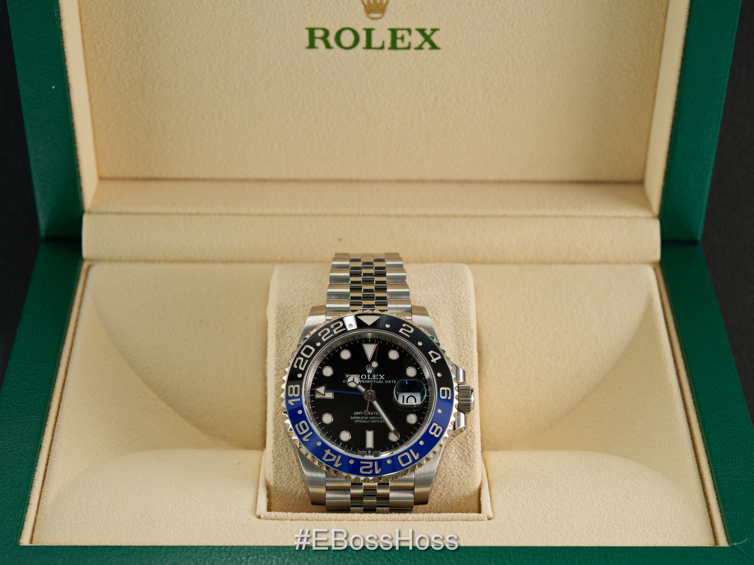 Rolex GMT Master II Batman Jubilee - 126710BLNR - Mint Condition