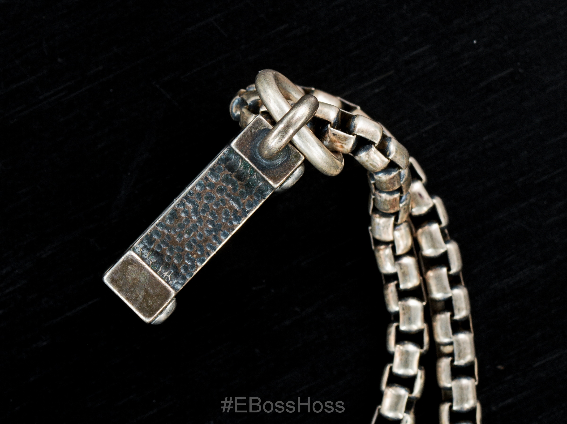 Vintage Steel Flame Sterling Custom Cancer Killbox / 20'' KB "925" Chain by Derrick Obatake
