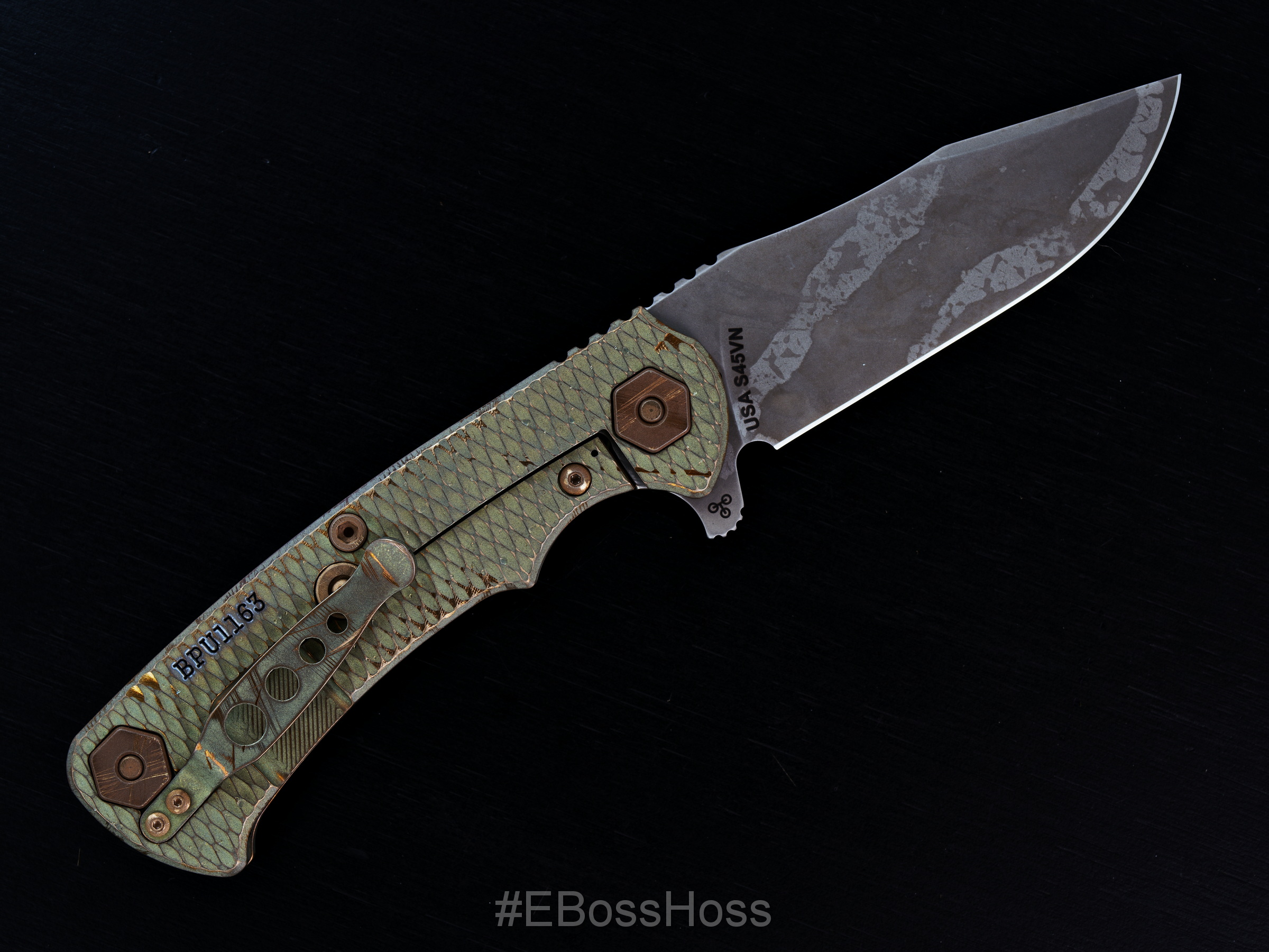 Hinderer Knives BPU Project X Clip Point Flipper