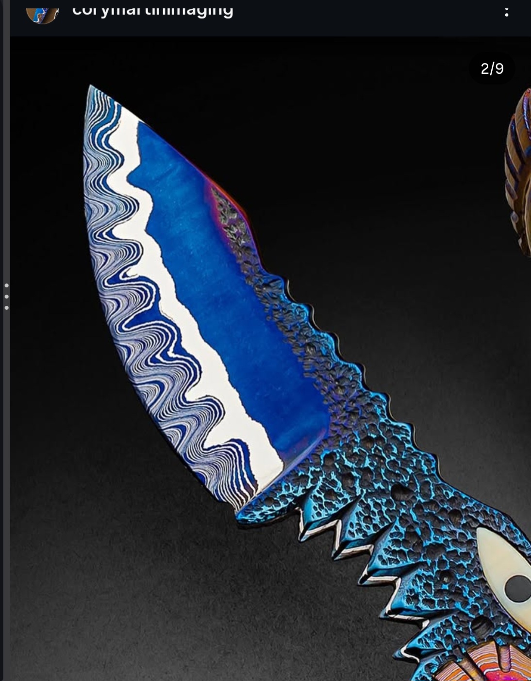Corey Martin Sole-Authored Custom Very Deluxe ''Shipwreck'' Knife and Disply Stand