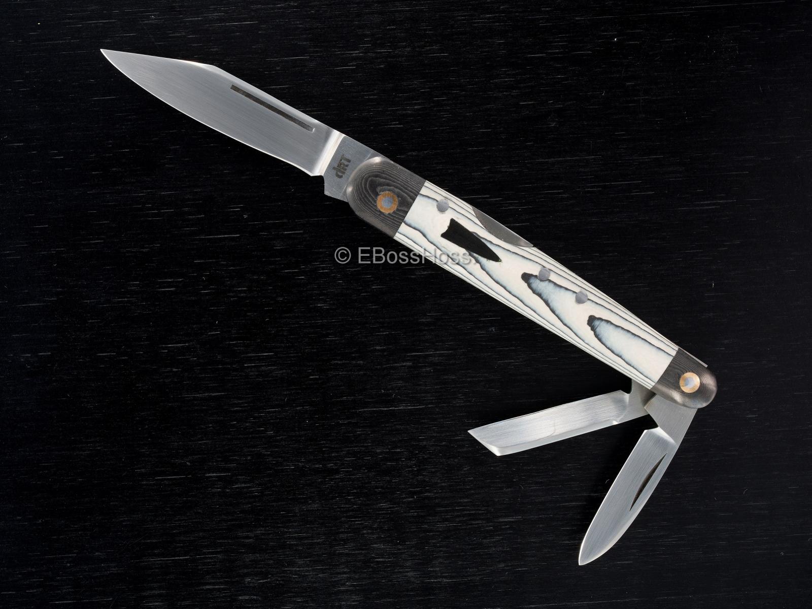 Dr T Knives / David Taber Custom Carboquartz Lockback Whittler