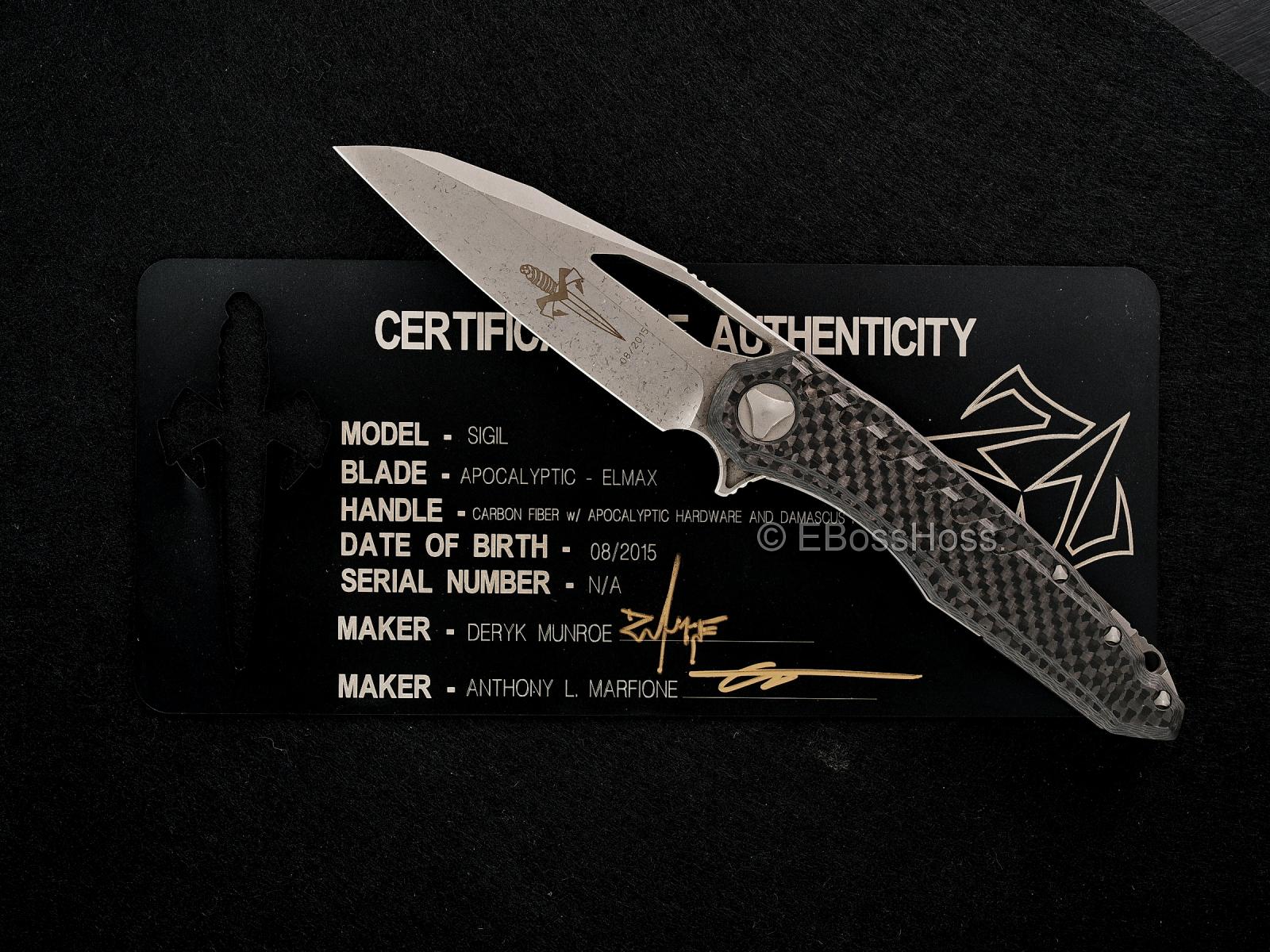 Tony Marfione - Deryk Munroe Apocalyptic Sigil Flipper Collaboration